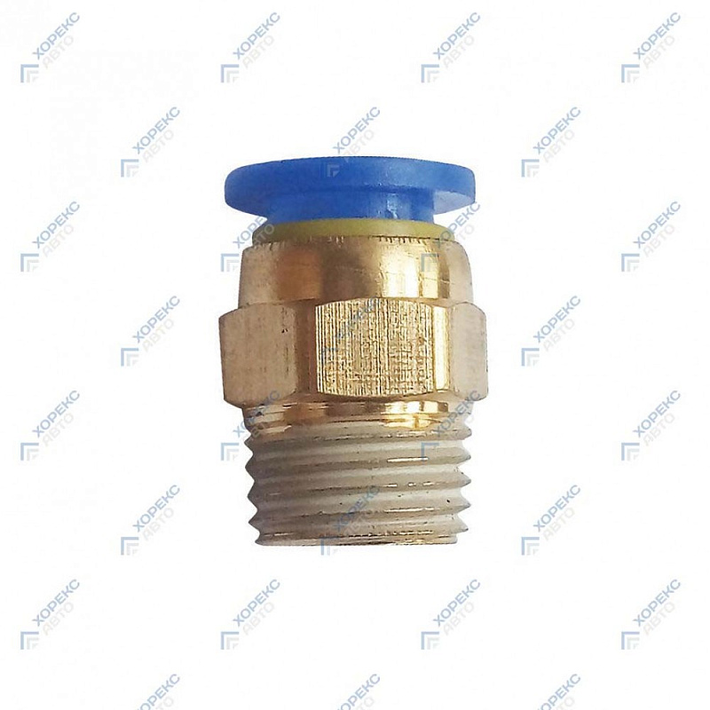 Фитинг зажимной 6 мм, 1/4" НР HOREX YPC06-02